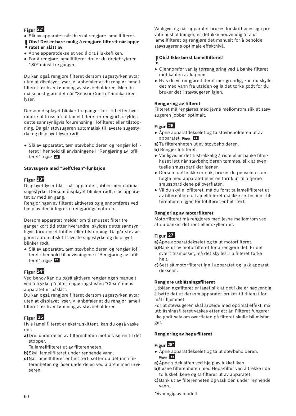 Bosch Relaxxx ProSilence66 Beutelloser Bodenstaubsauger BGS5SIL66A schwarz User Manual | Page 61 / 142