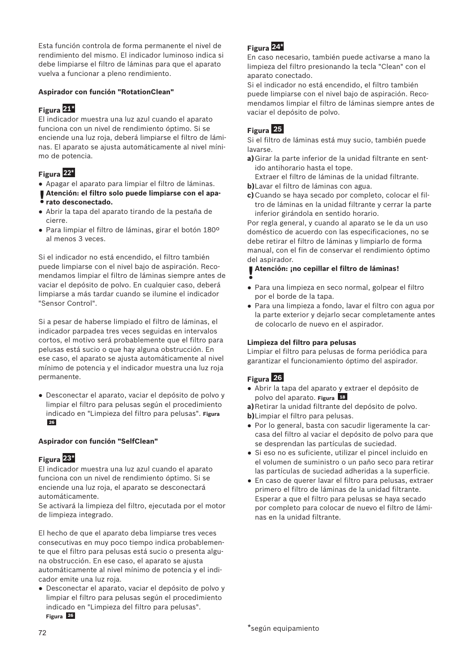 Bosch Relaxxx ProSilence66 Beutelloser Bodenstaubsauger BGS5SIL66A schwarz User Manual | Page 73 / 142