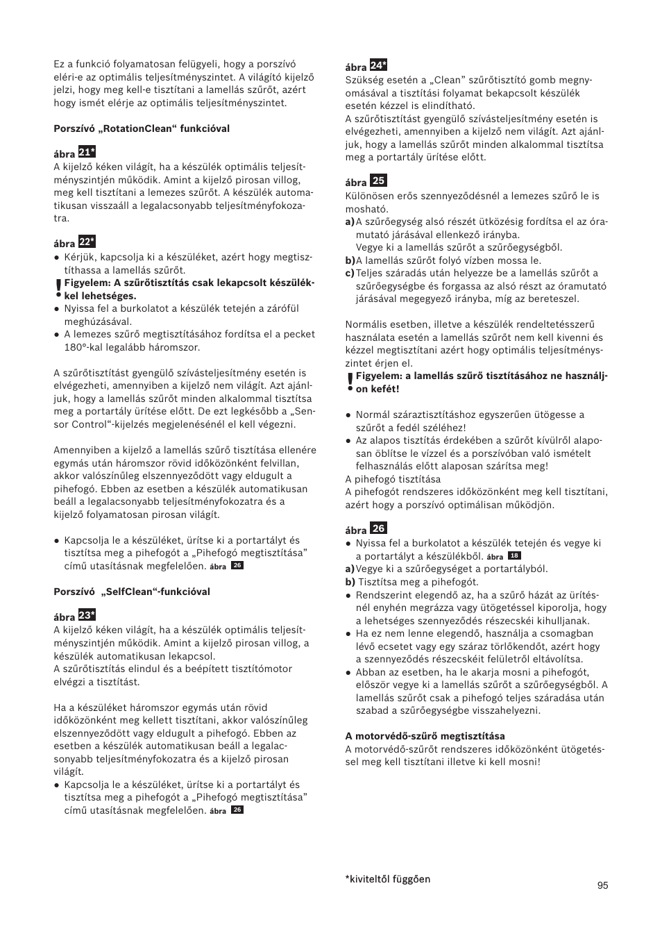 Bosch Relaxxx ProSilence66 Beutelloser Bodenstaubsauger BGS5SIL66A schwarz User Manual | Page 96 / 142