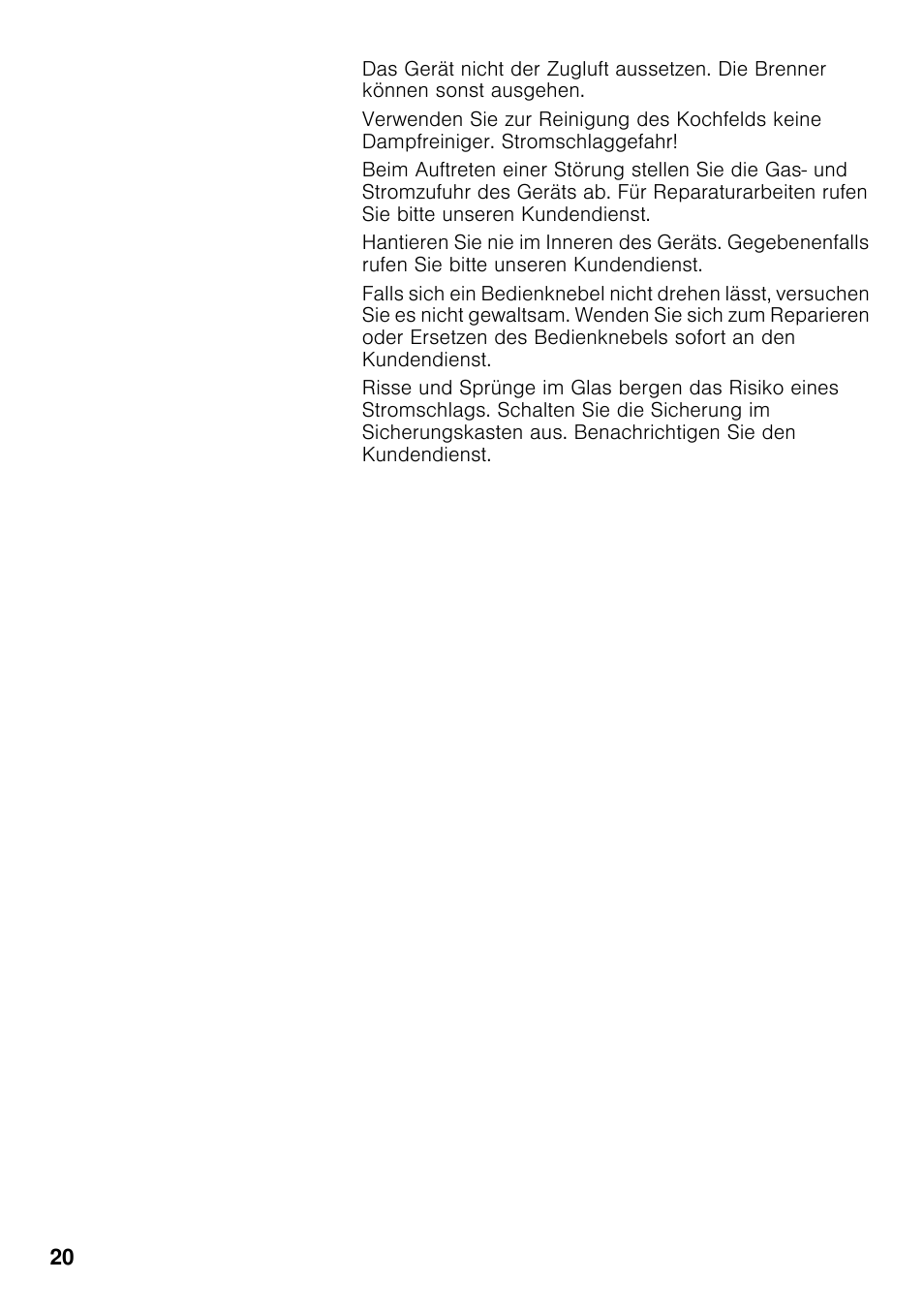 Bosch PRB326B70E Gas-Kochstelle Glaskeramik 30 cm User Manual | Page 19 / 98
