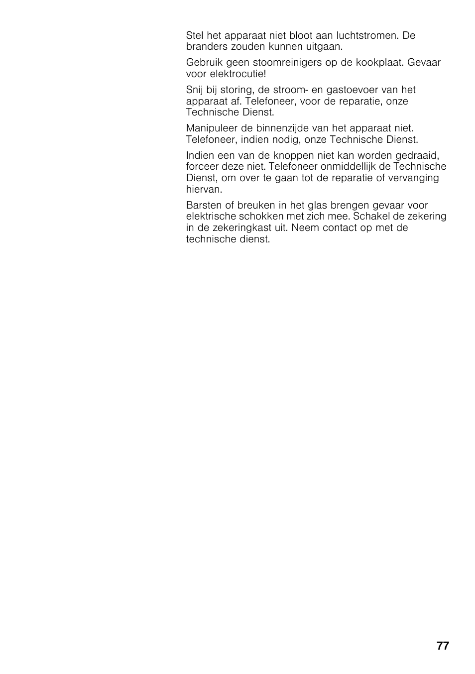 Bosch PRB326B70E Gas-Kochstelle Glaskeramik 30 cm User Manual | Page 76 / 98