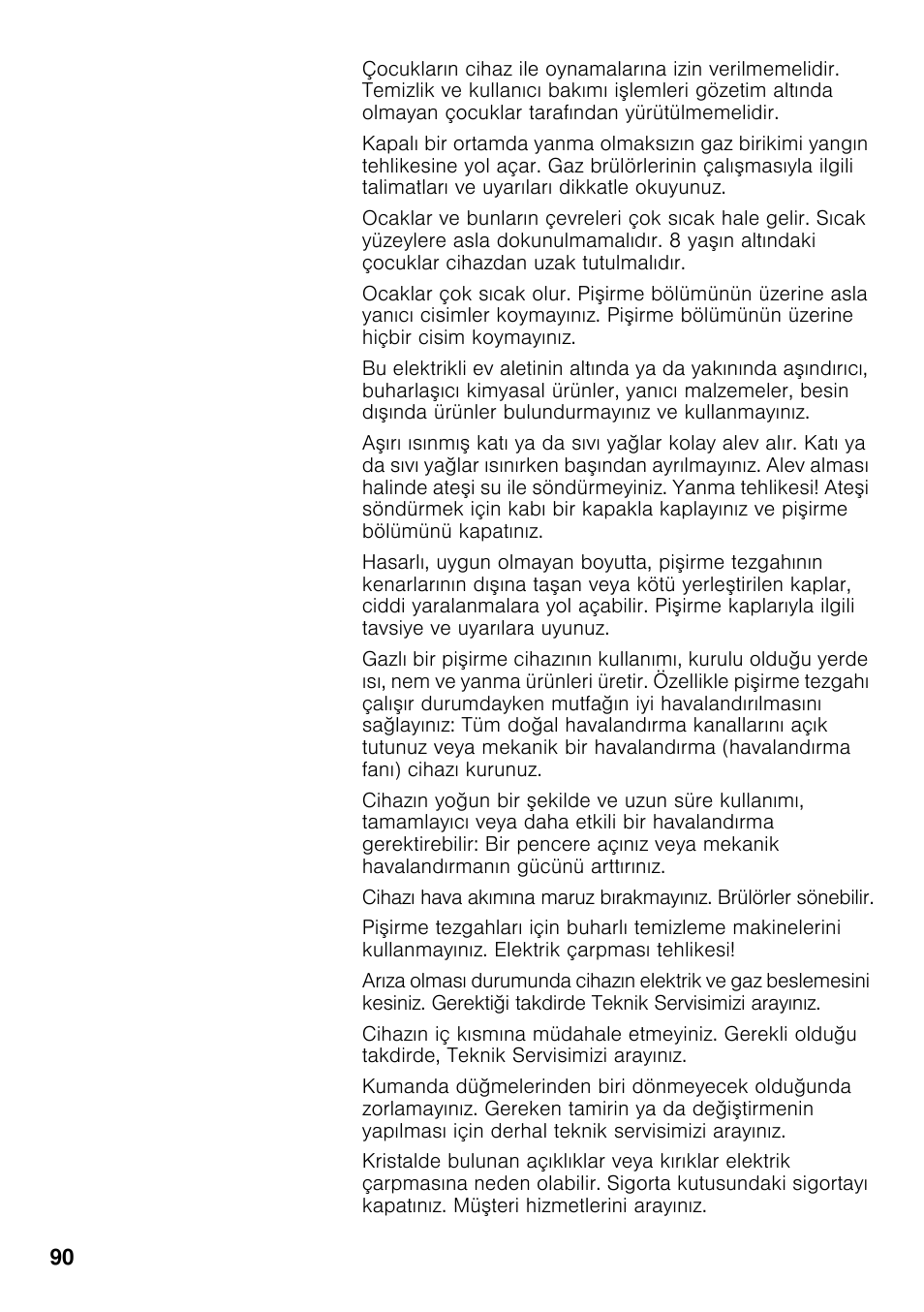 Bosch PRB326B70E Gas-Kochstelle Glaskeramik 30 cm User Manual | Page 89 / 98