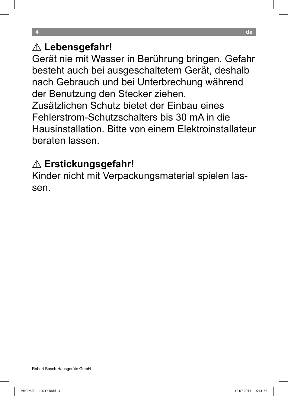 Bosch PHC9690 Lockenformer ProSalon G-curler User Manual | Page 8 / 120