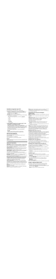 Installation af apparatet, figur 5/6/7, Isæt apparatet, så det sidder lige i udskæringen, Bemærk | Pas på, Afmontering af apparatet, Instruções importantes, Nota, Preparação dos móveis de montagem, figuras 1/2/3/4, Montagem sobre a gaveta (figura 2a), Montagem sobre o forno (figura 2b) | Bosch PIZ901N17E Induktions-Kochstelle Glaskeramik User Manual | Page 10 / 17