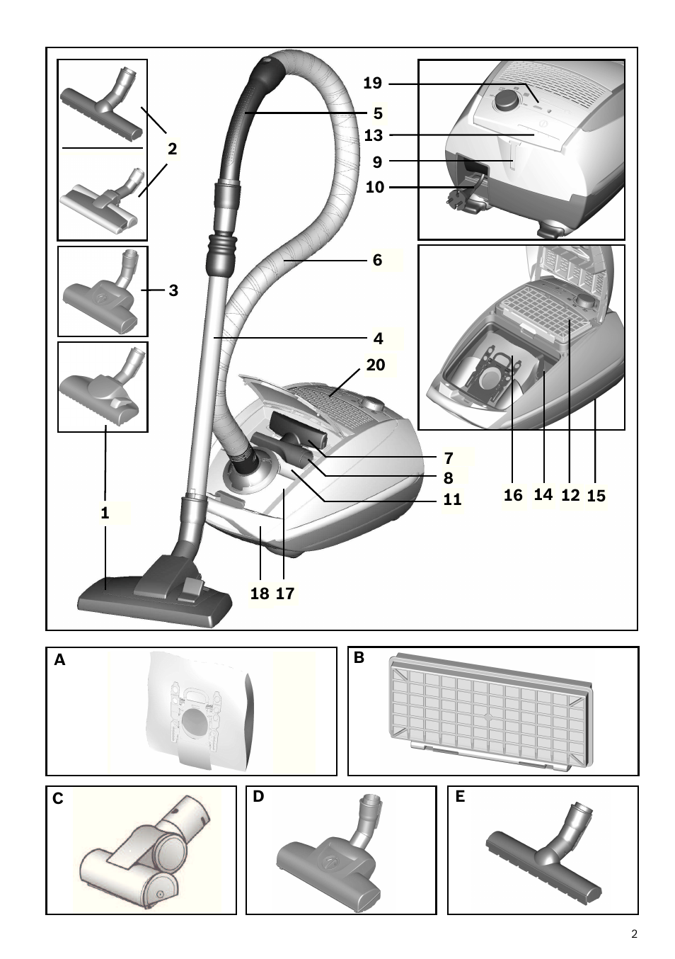 Bosch Freee Bodenstaubsauger mit Staubbeutel BSGL51332 vanilla User Manual | Page 103 / 108