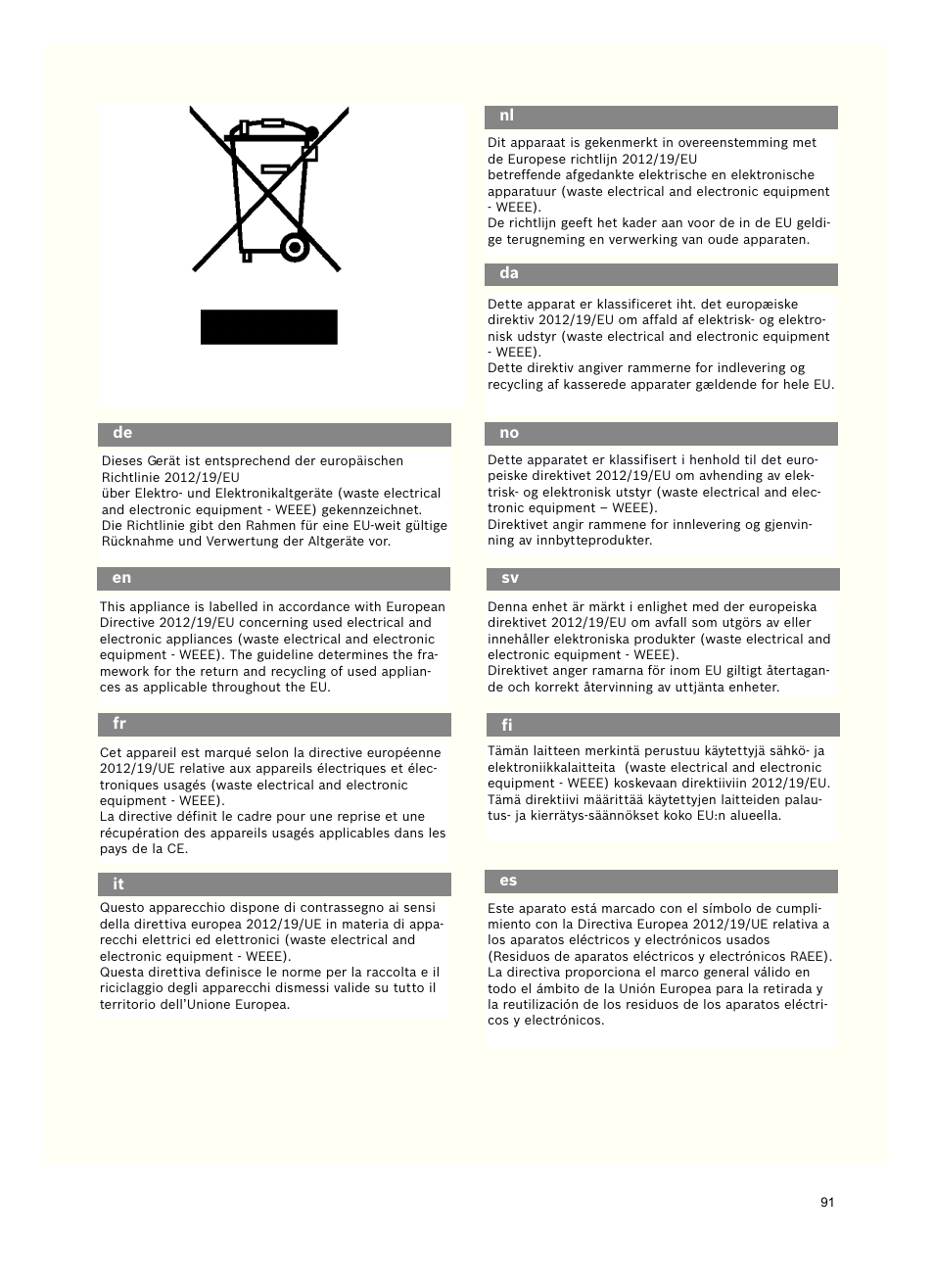 Bosch Freee Bodenstaubsauger mit Staubbeutel BSGL51332 vanilla User Manual | Page 92 / 108