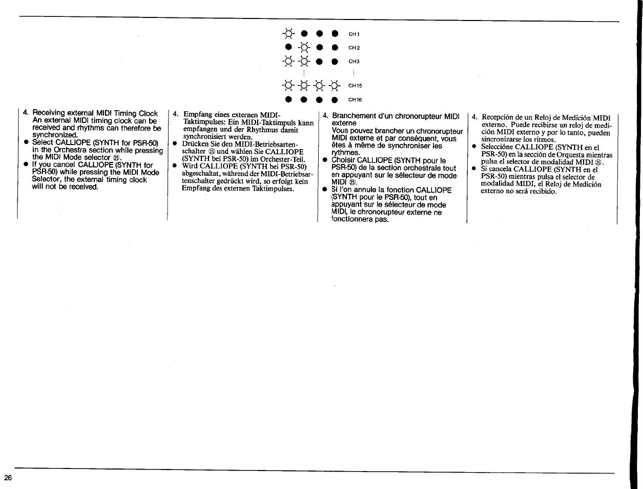 Yamaha PSR-50 User Manual | Page 28 / 32