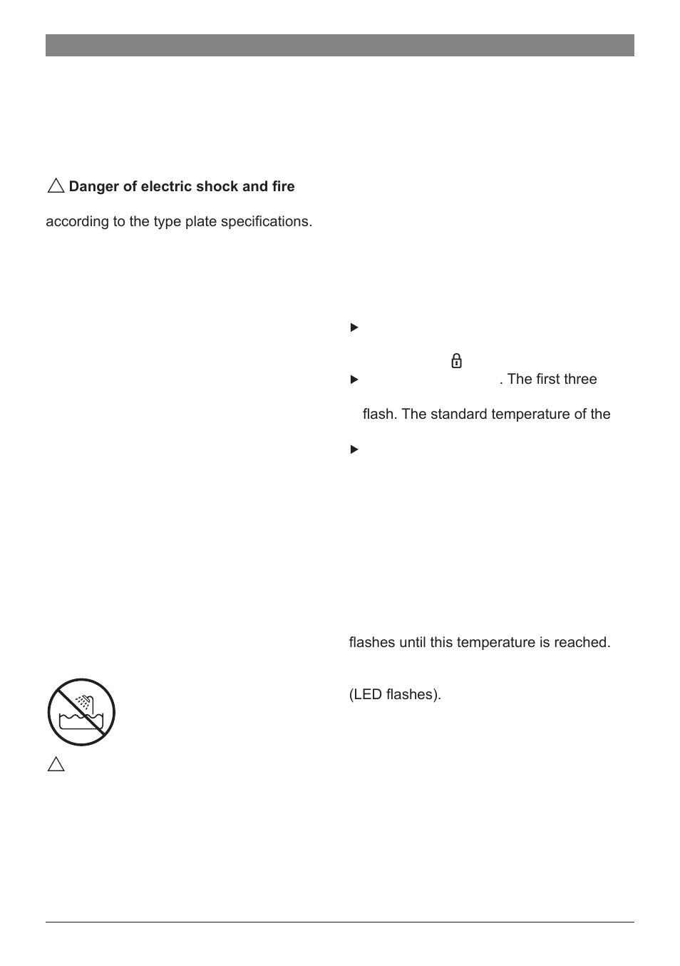 Parts and operating controls, Operation, Setting the temperature | Automatic shut­off | Bosch PHS2560 Haarglätter ProSalon Home User Manual | Page 6 / 51