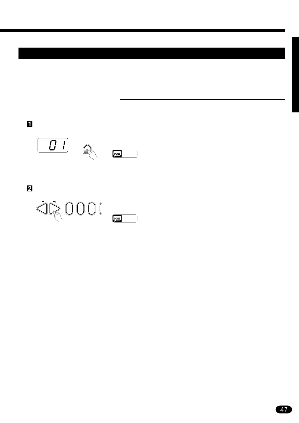 Midi transmission, Midi transmit channels | Yamaha PSR-410 User Manual | Page 49 / 61