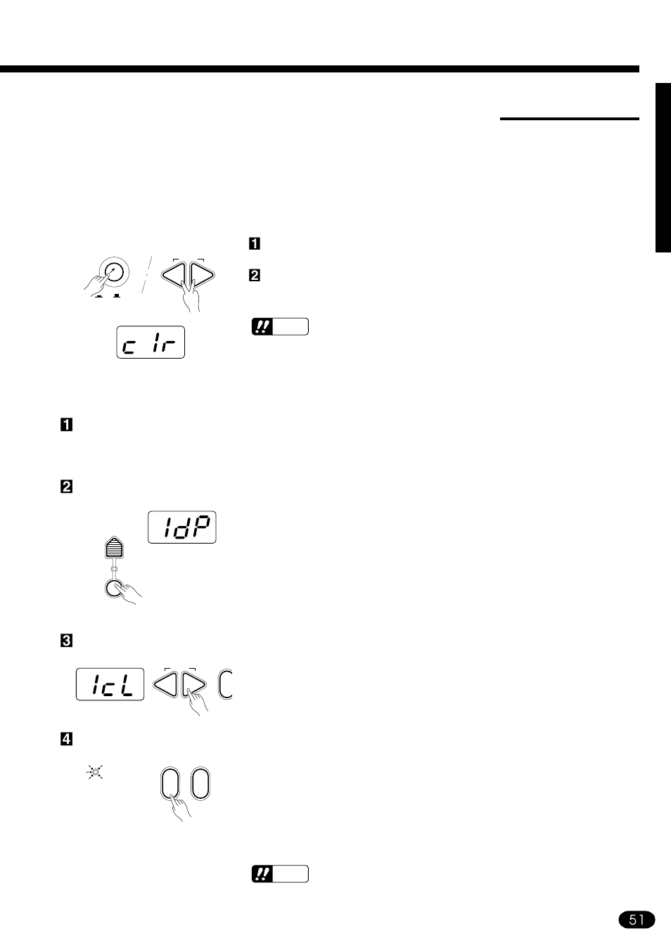 System reset, Page reset | Yamaha PSR-410 User Manual | Page 53 / 61