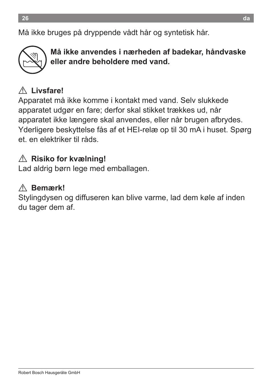 Bosch PHD5962 Haartrockner PureStyle User Manual | Page 28 / 93