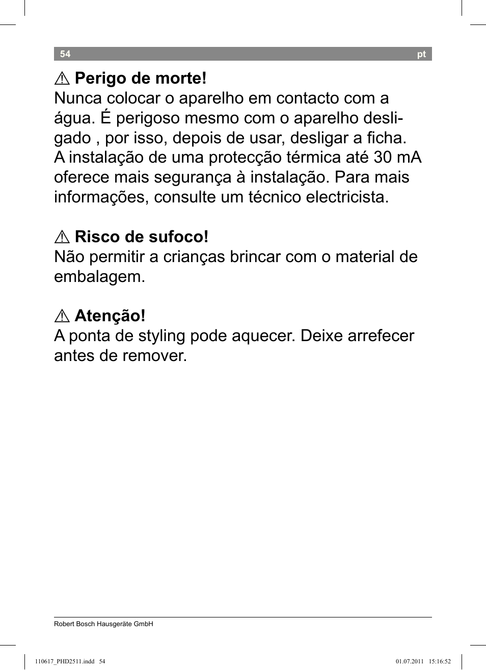 Bosch PHD2511 Haartrockner StarShine DryStyle User Manual | Page 56 / 100