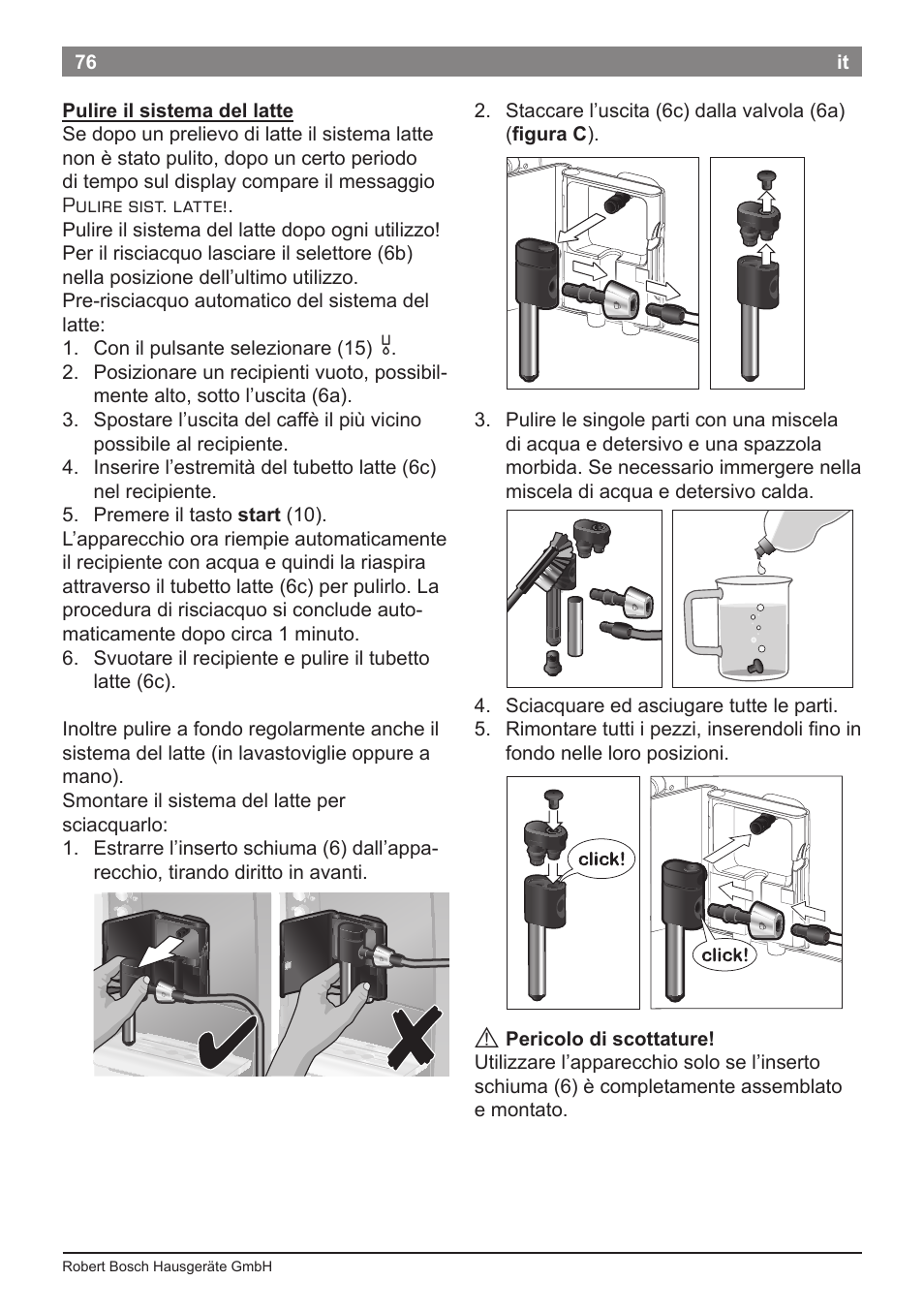 Bosch TES50651DE VeroCafe LattePro Kaffeevollautomat Helles Anthrazit Morning Haze User Manual | Page 80 / 94