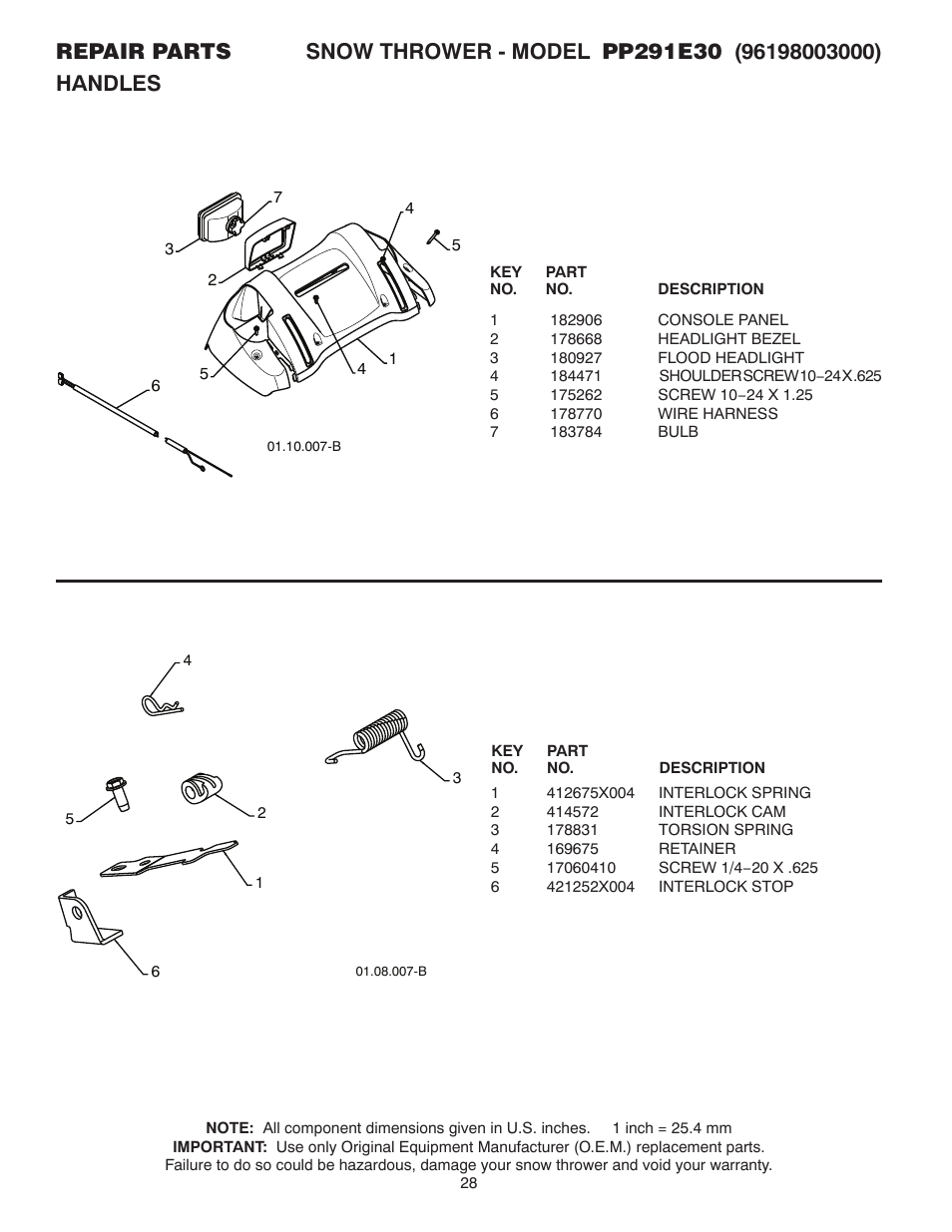 Poulan Pro PP291E30 SNOW THROWER User Manual | Page 28 / 40