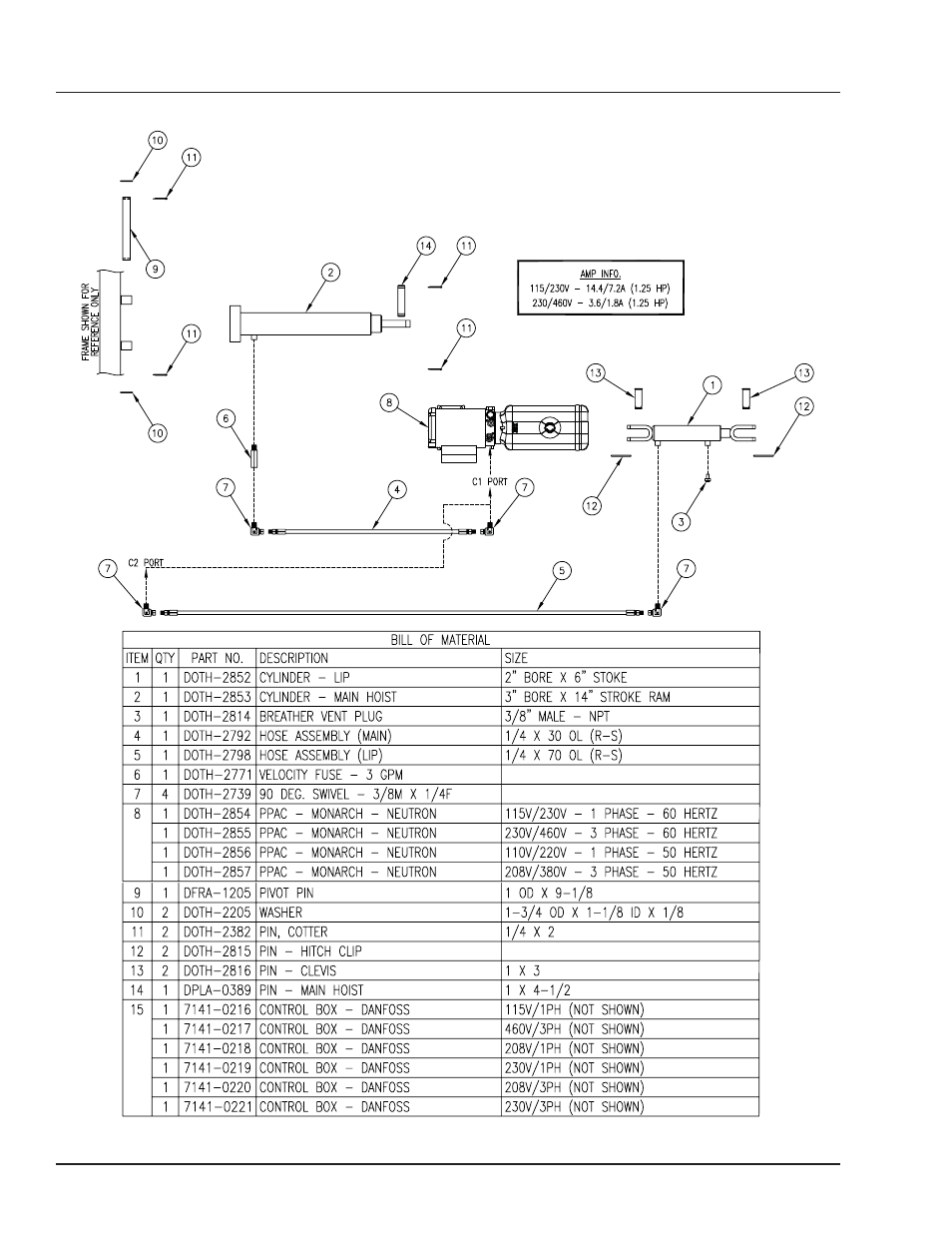 Parts | Poweramp LHP SERIES HYDRAULIC User Manual | Page 36 / 44