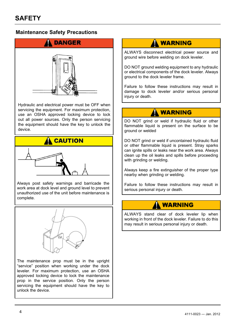 Safety, Maintenance safety precautions | Poweramp CentraAir AIR POWERED 2.2012 User Manual | Page 6 / 44