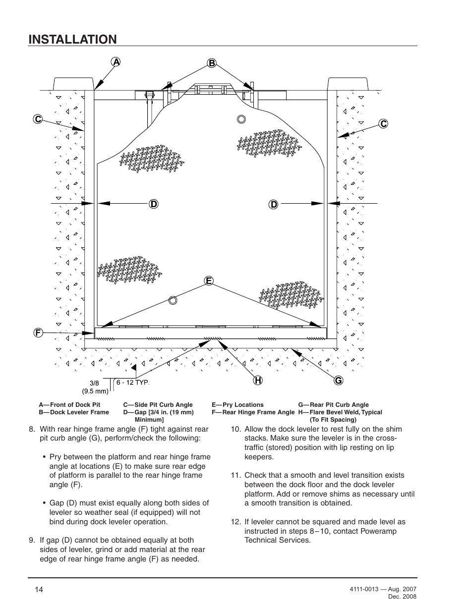 Installation | Poweramp LMP SERIES MECHANICAL 4.2009 User Manual | Page 16 / 40