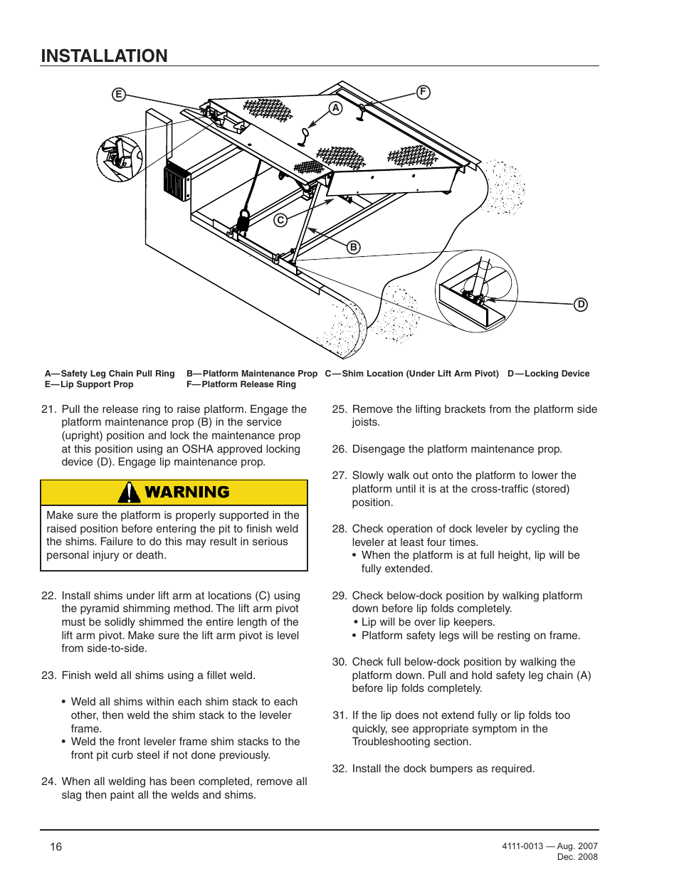 Installation | Poweramp LMP SERIES MECHANICAL 4.2009 User Manual | Page 18 / 40