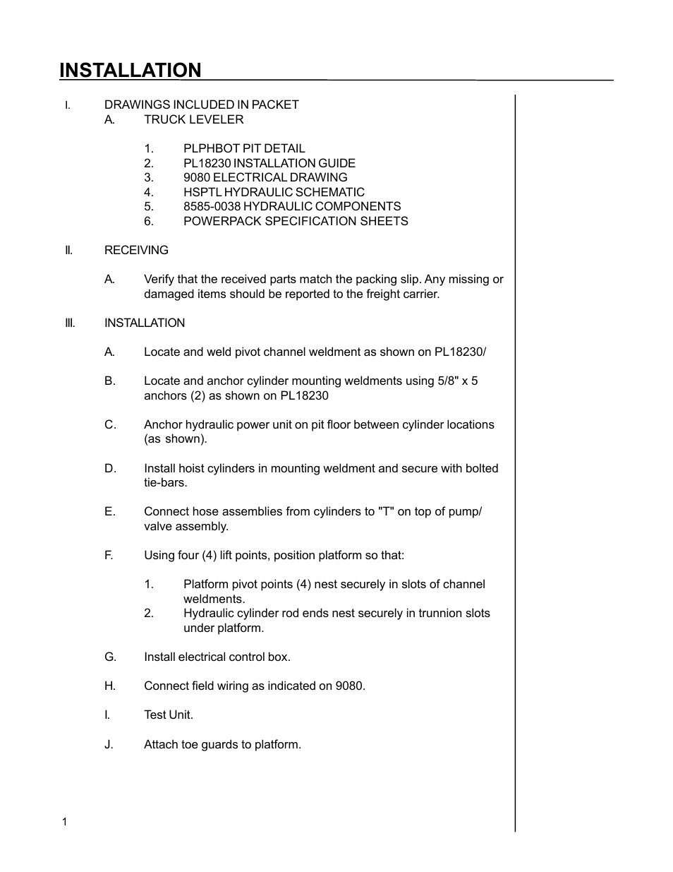 Installation | Poweramp PIT MOUNTED TRUCK SPECIALTY User Manual | Page 4 / 8