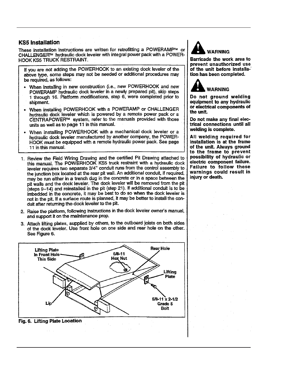 Installation | Poweramp POWERHOOK P4111-0010 5.2006 User Manual | Page 12 / 56