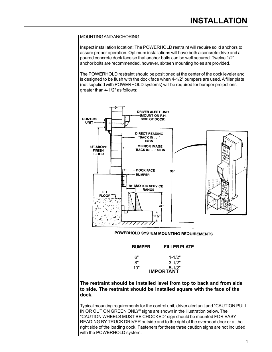 Installation | Poweramp POWERHOLD SC 4.2003 User Manual | Page 5 / 19