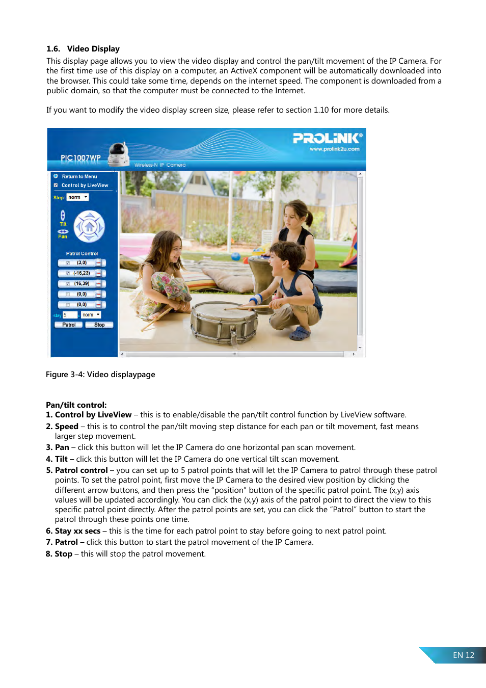 PROLiNK PIC1007WP User Manual User Manual | Page 12 / 43