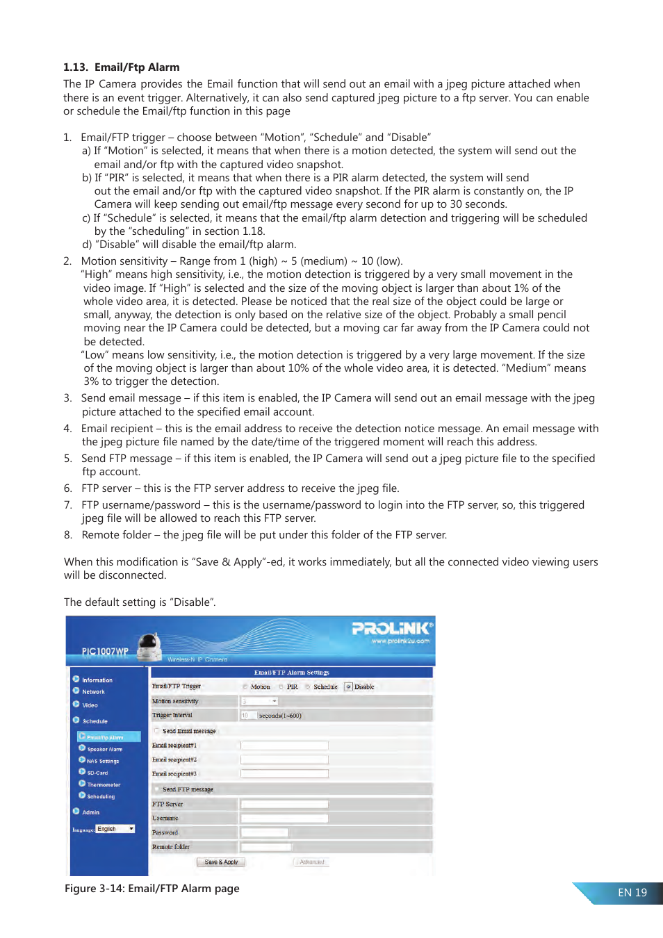 PROLiNK PIC1007WP User Manual User Manual | Page 19 / 43