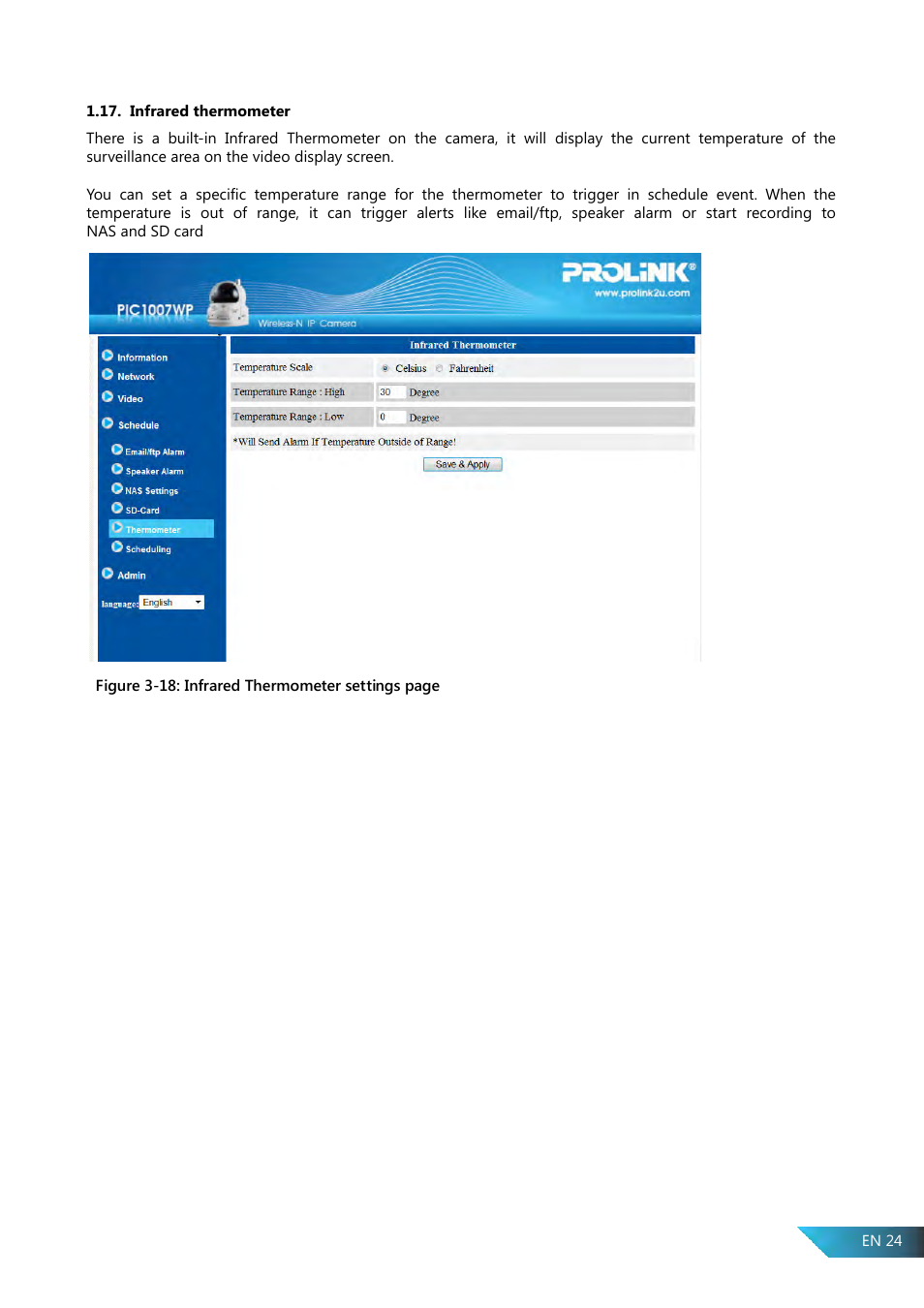 PROLiNK PIC1007WP User Manual User Manual | Page 24 / 43