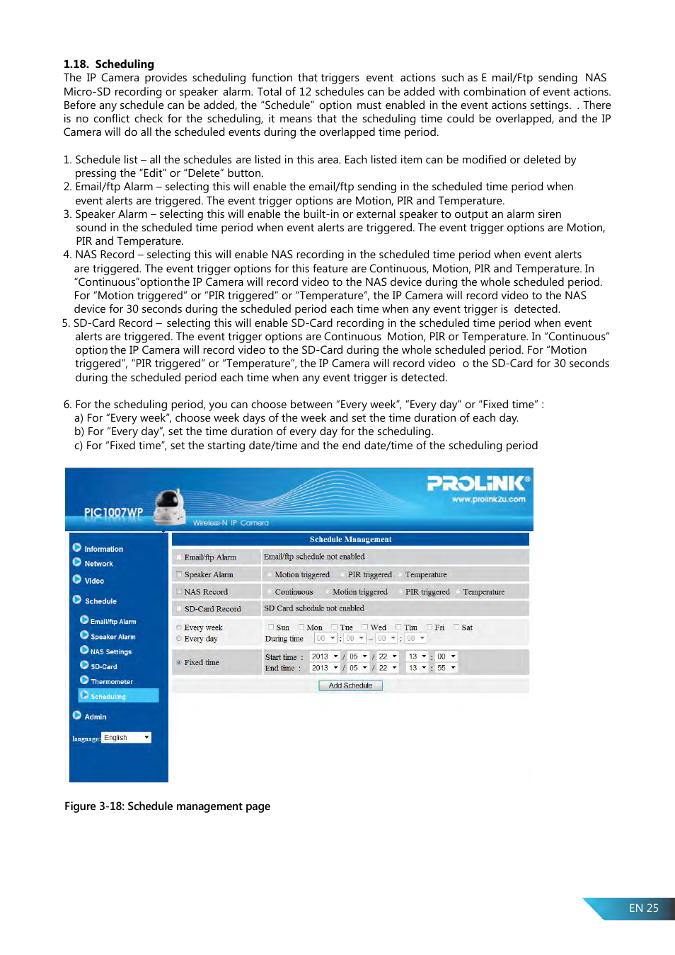 PROLiNK PIC1007WP User Manual User Manual | Page 25 / 43