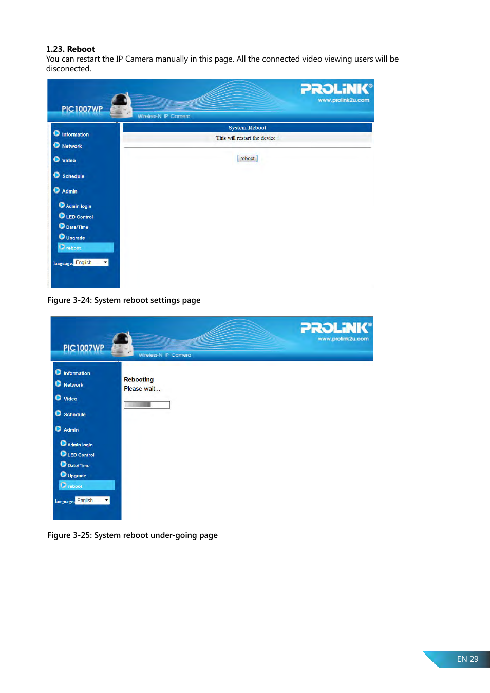 PROLiNK PIC1007WP User Manual User Manual | Page 29 / 43