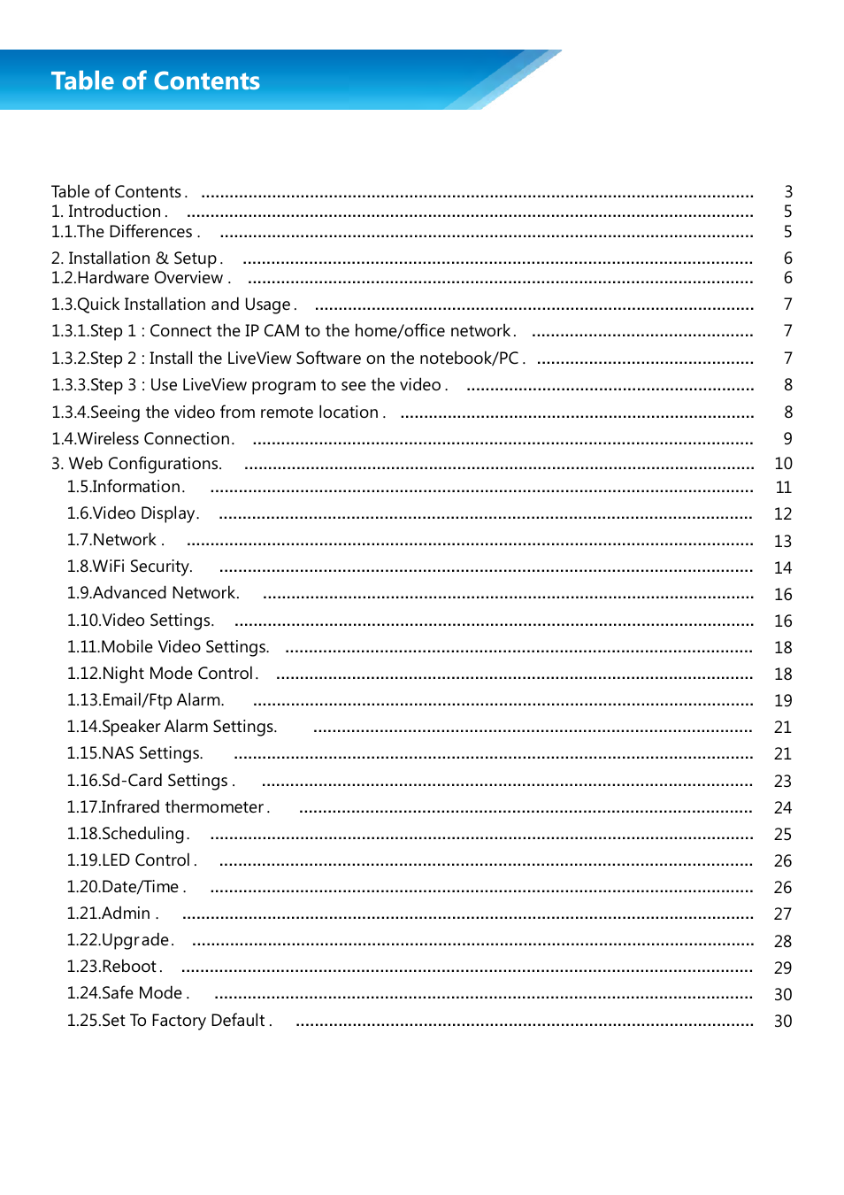 PROLiNK PIC1007WP User Manual User Manual | Page 3 / 43