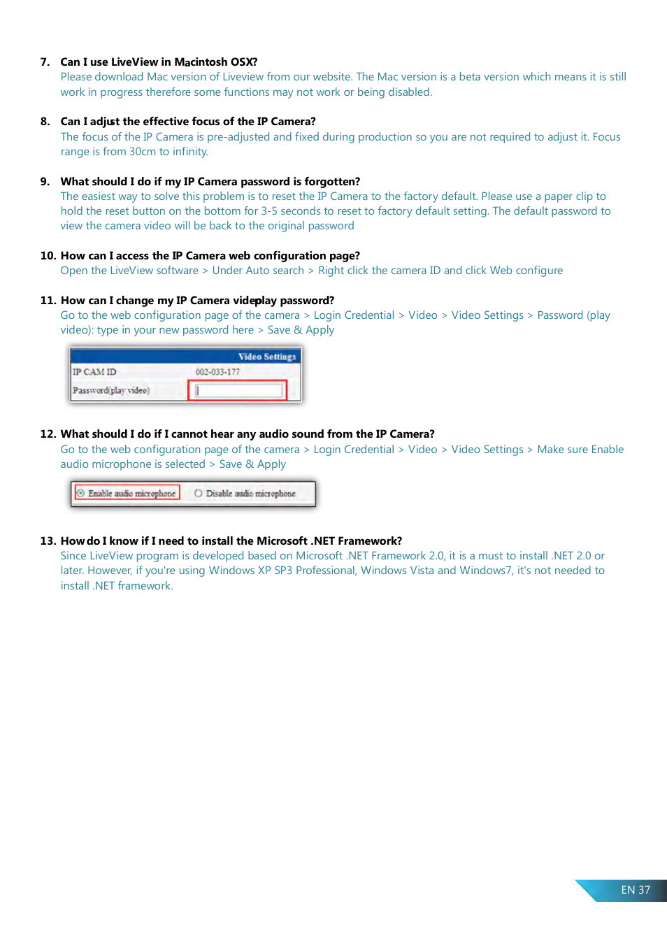 PROLiNK PIC1007WP User Manual User Manual | Page 37 / 43