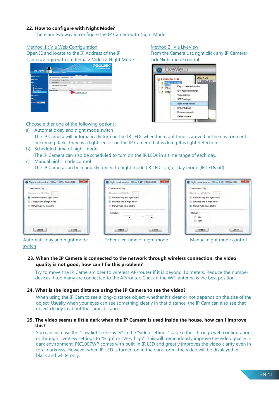 PROLiNK PIC1007WP User Manual User Manual | Page 41 / 43