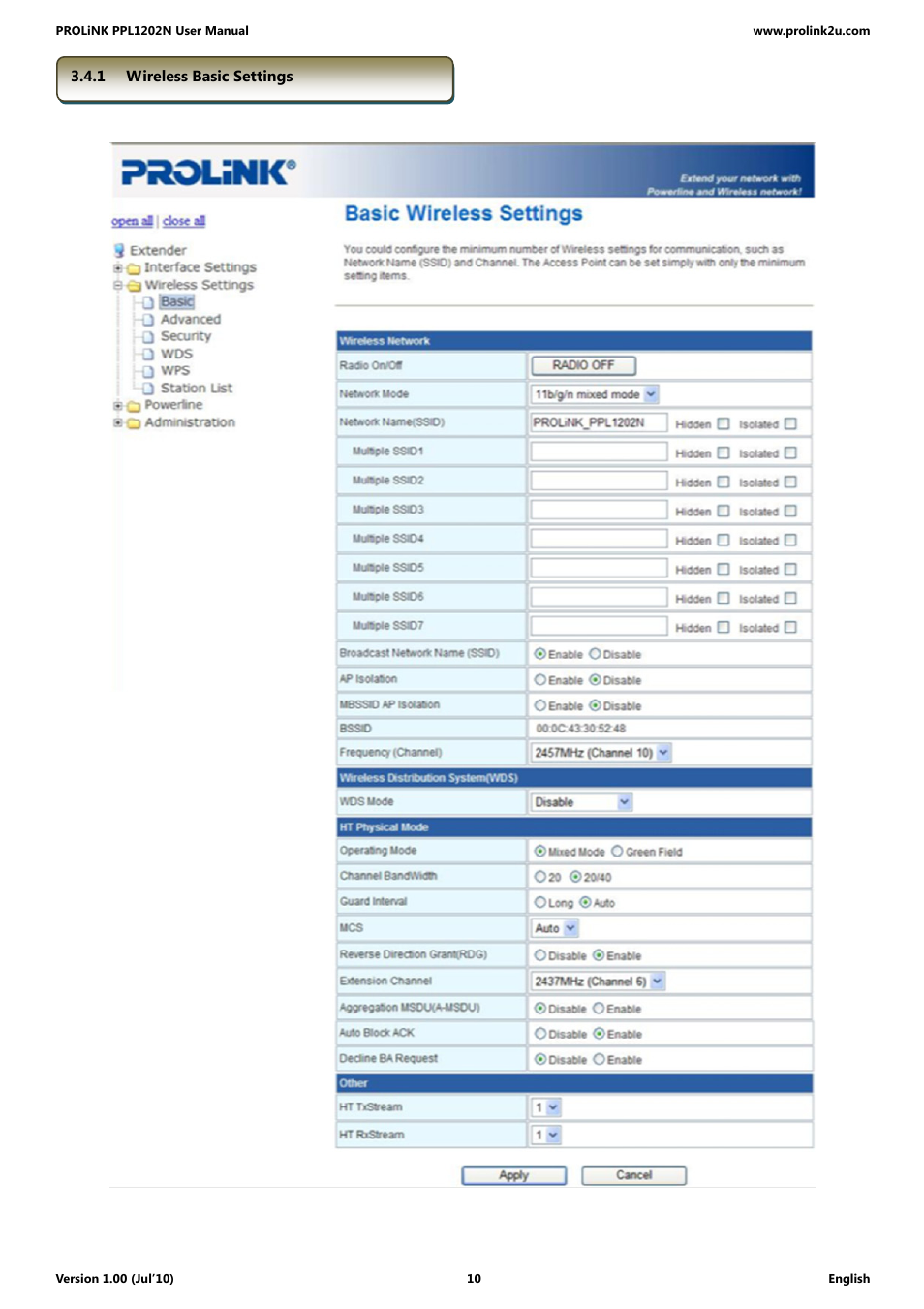 PROLiNK PPL1202N Quick Installation Guide User Manual | Page 10 / 99