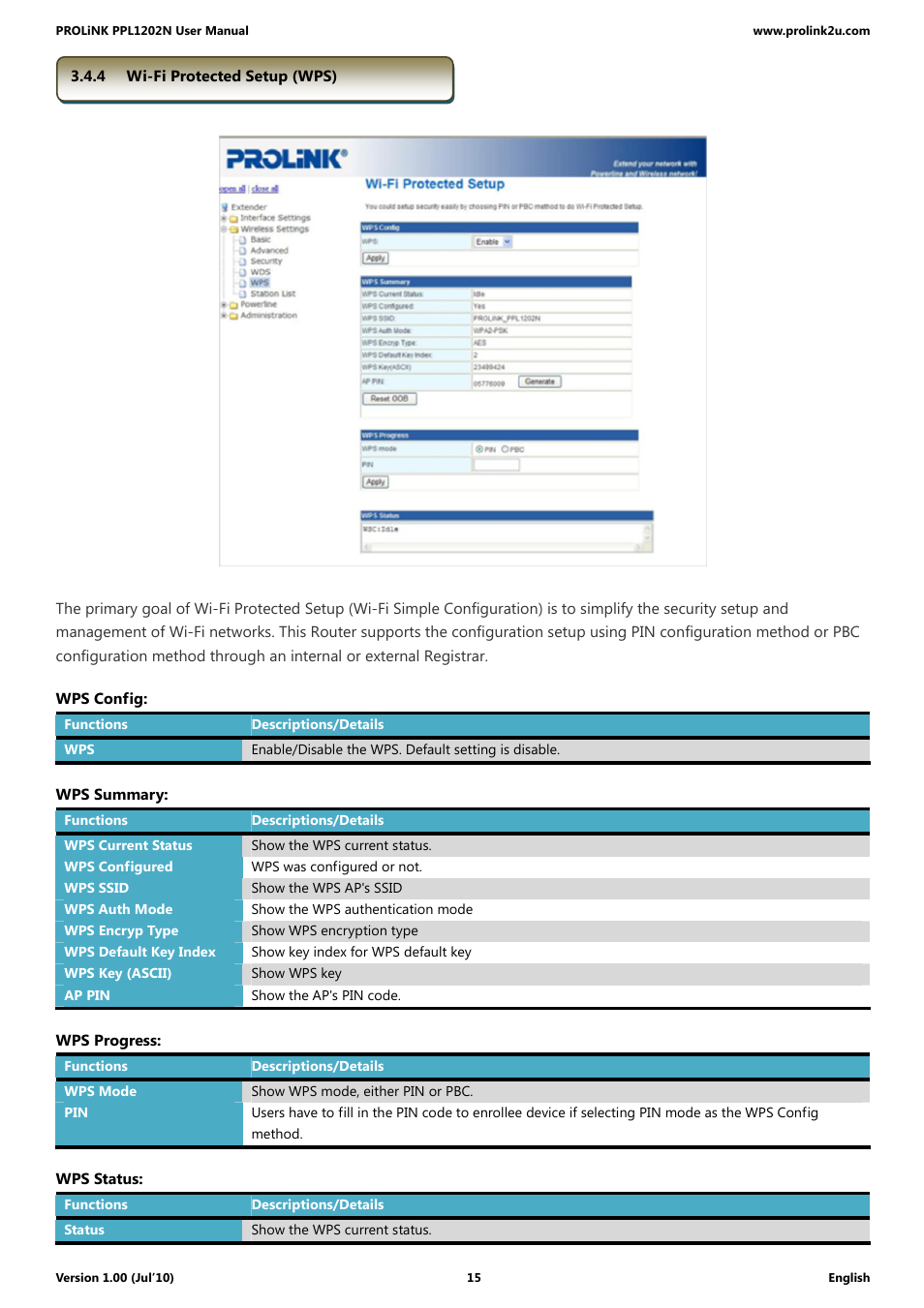 PROLiNK PPL1202N Quick Installation Guide User Manual | Page 15 / 99