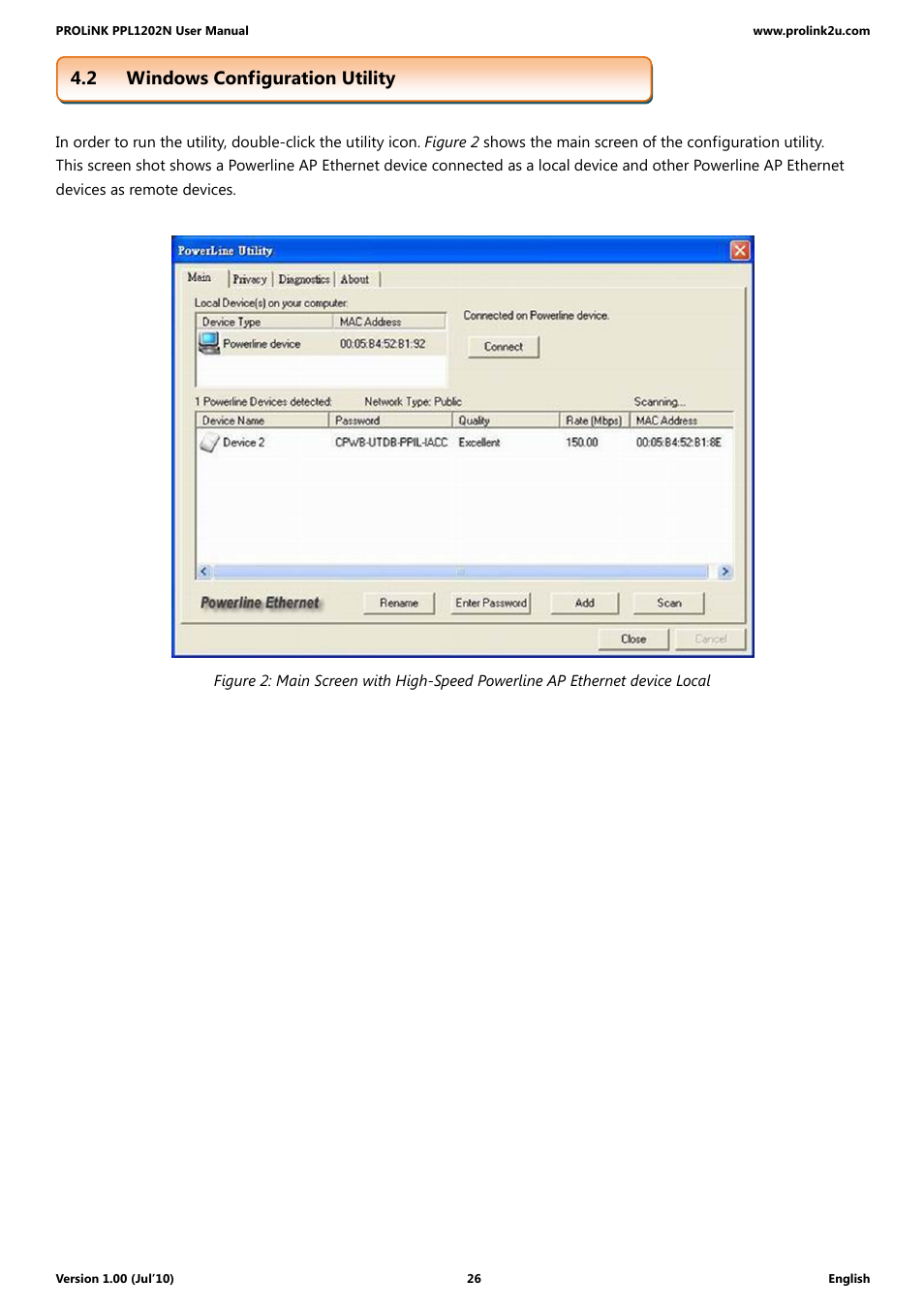 2 windows configuration utility | PROLiNK PPL1202N Quick Installation Guide User Manual | Page 26 / 99