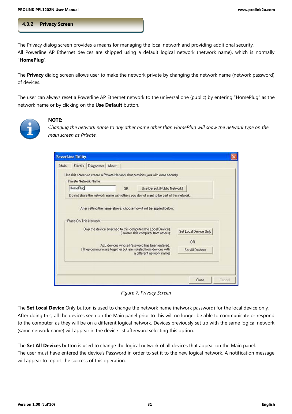 PROLiNK PPL1202N Quick Installation Guide User Manual | Page 31 / 99