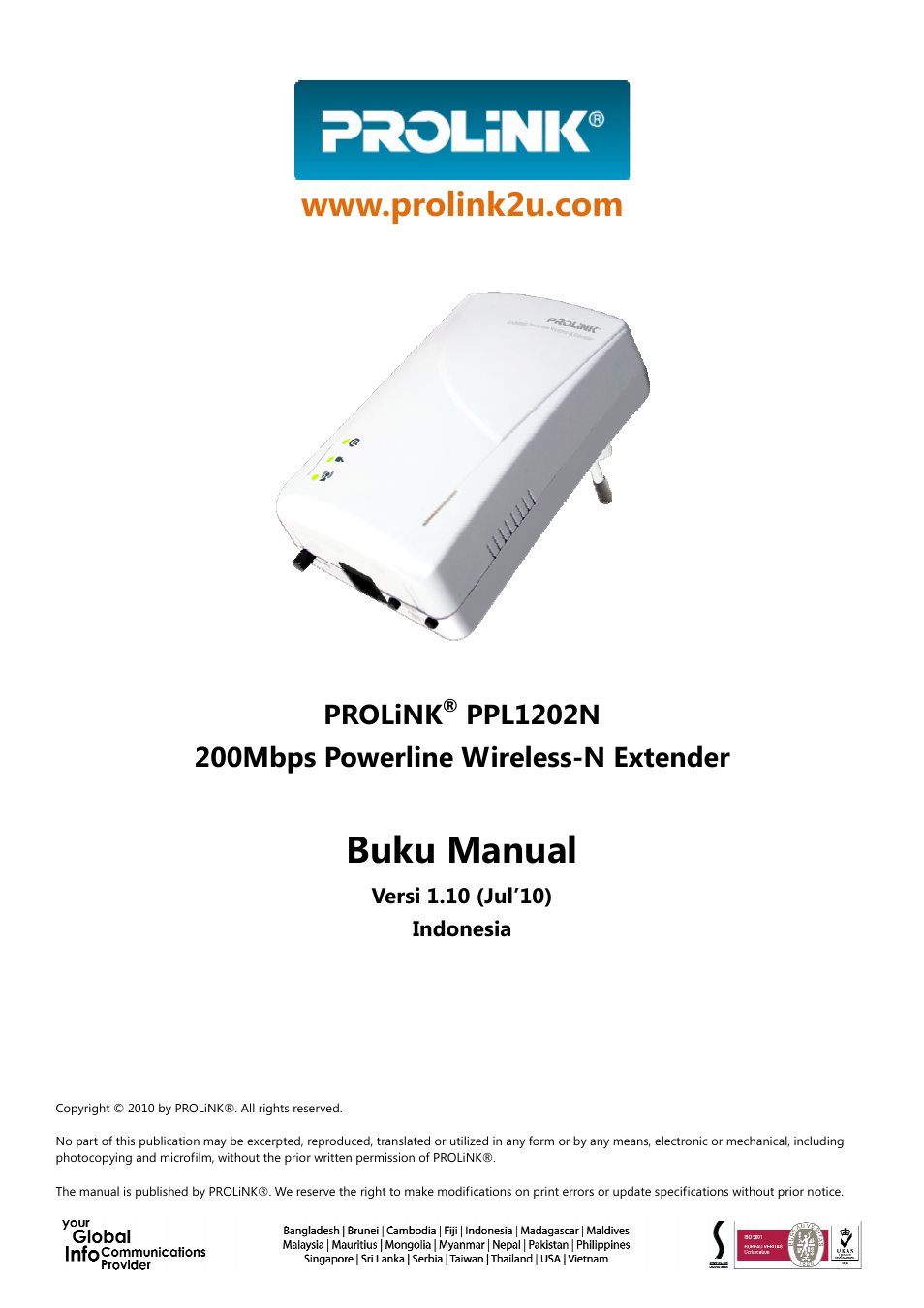 Ppl1202n_um_ver1.00_2010.07.15_compressed_id.pdf, Buku manual, Prolink | PROLiNK PPL1202N Quick Installation Guide User Manual | Page 51 / 99