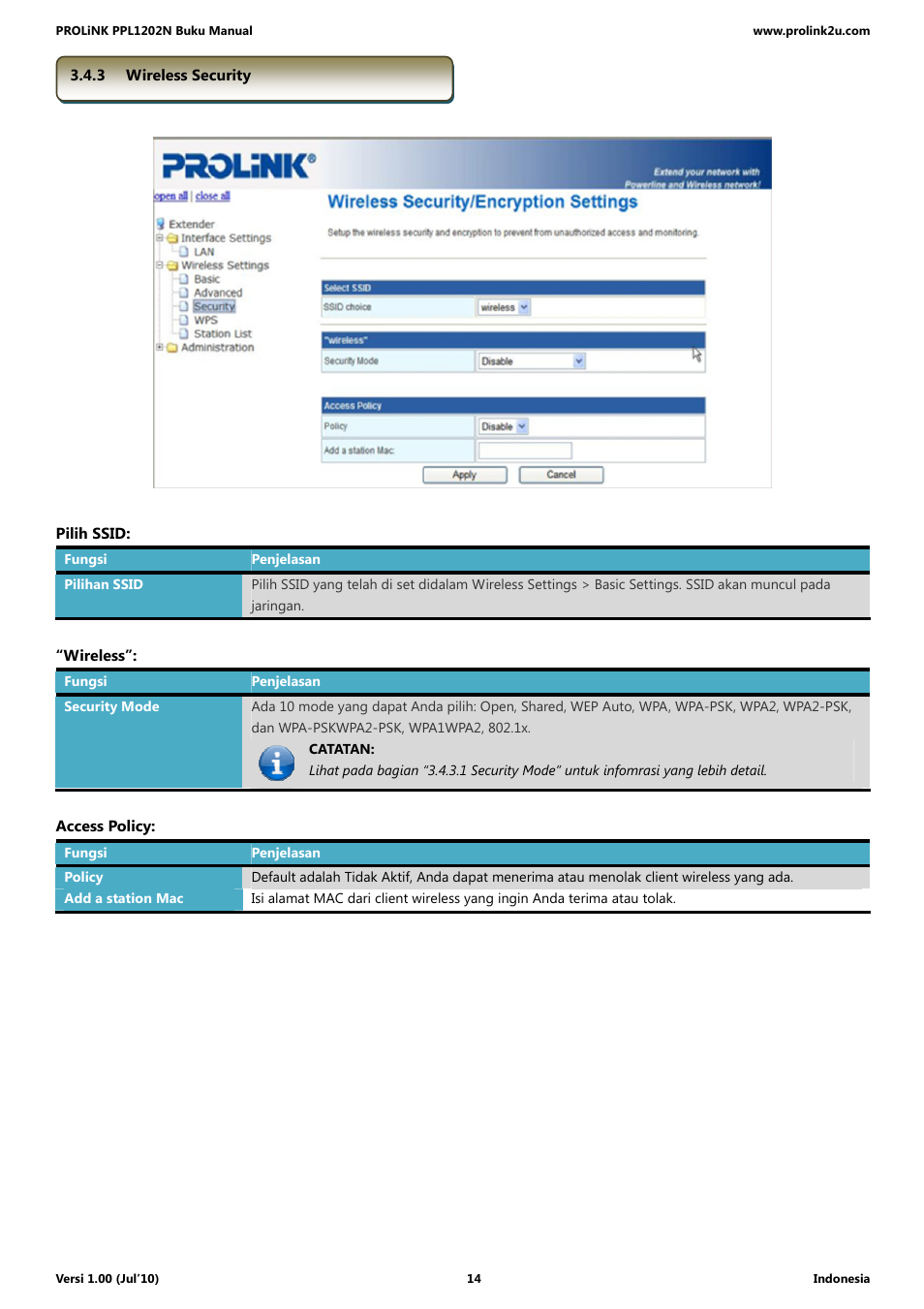 PROLiNK PPL1202N Quick Installation Guide User Manual | Page 64 / 99