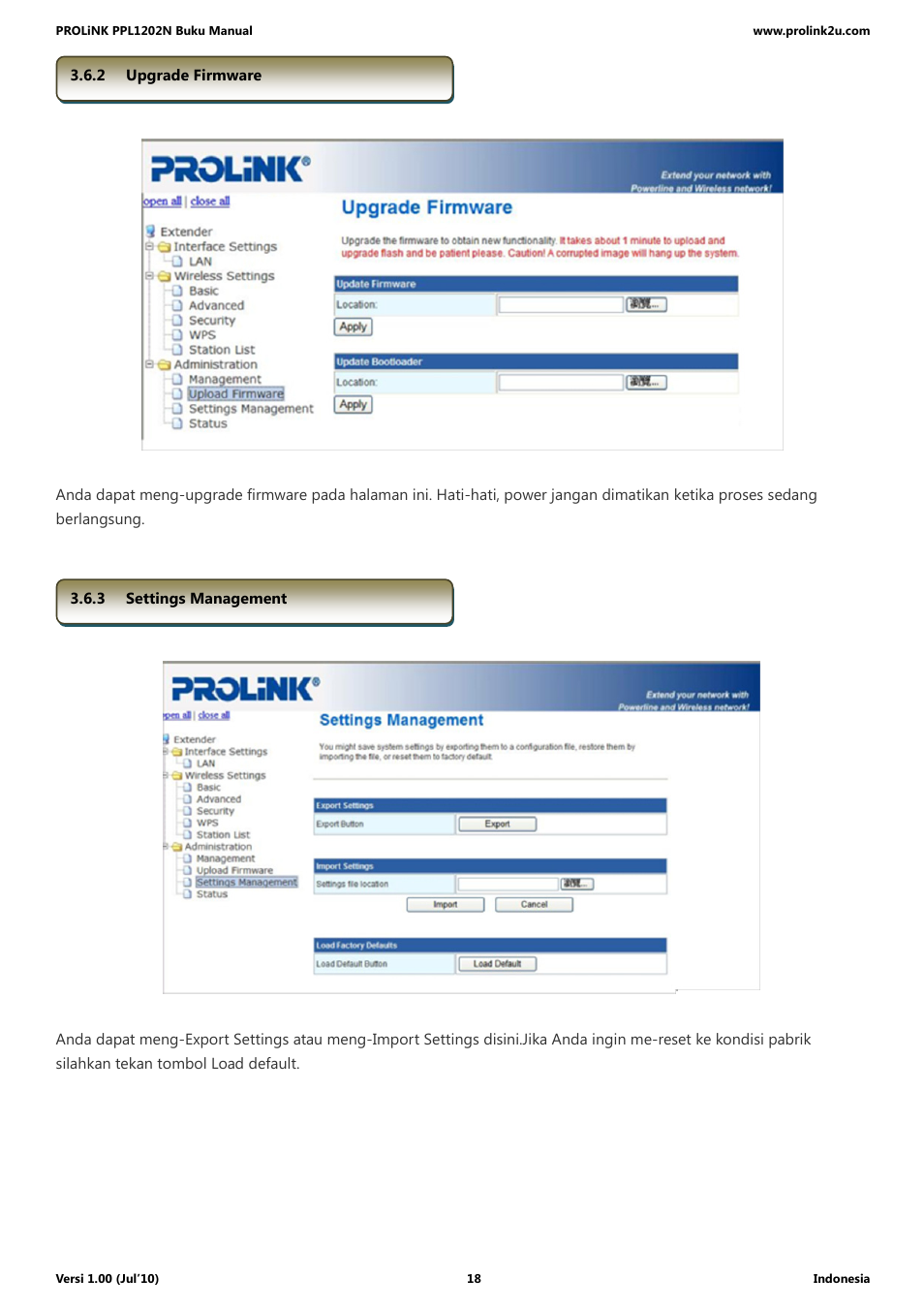 PROLiNK PPL1202N Quick Installation Guide User Manual | Page 68 / 99