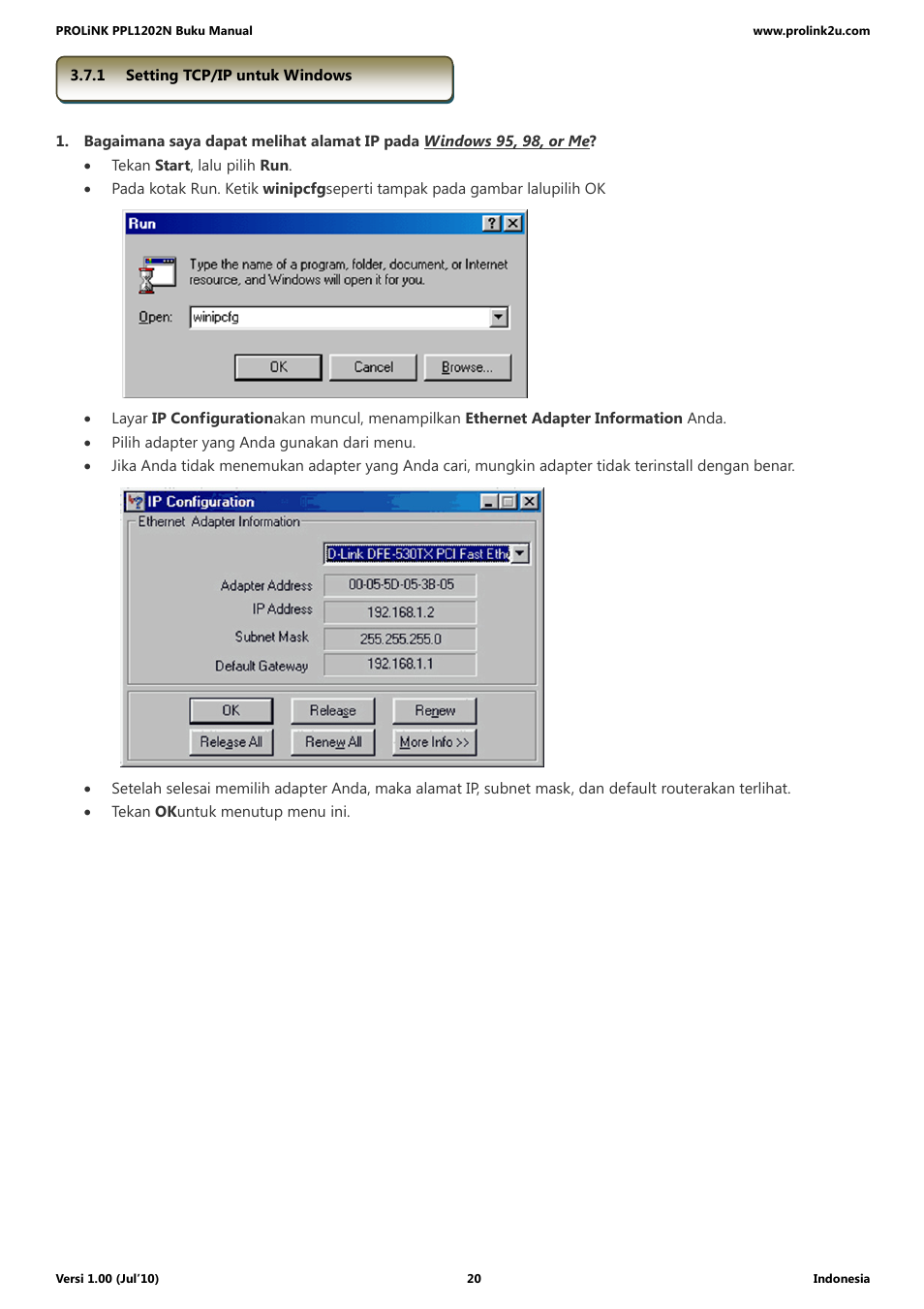 PROLiNK PPL1202N Quick Installation Guide User Manual | Page 70 / 99