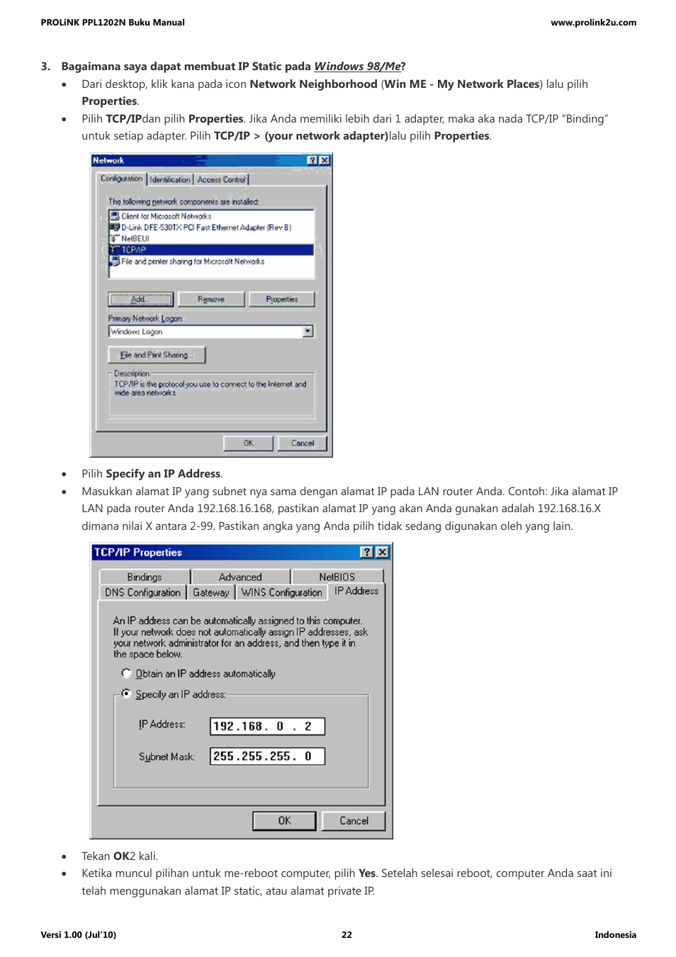 PROLiNK PPL1202N Quick Installation Guide User Manual | Page 72 / 99