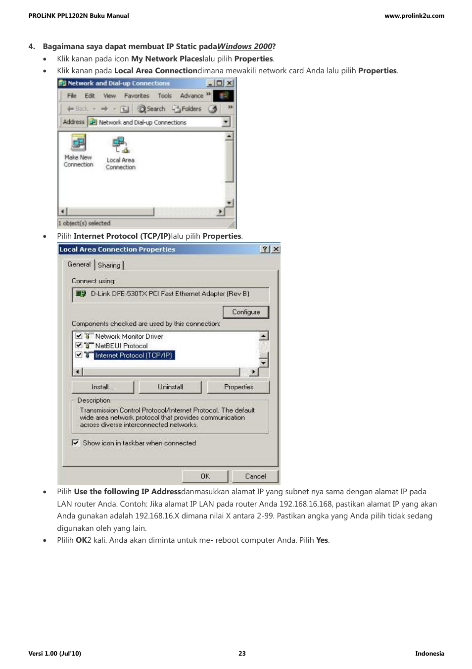 PROLiNK PPL1202N Quick Installation Guide User Manual | Page 73 / 99
