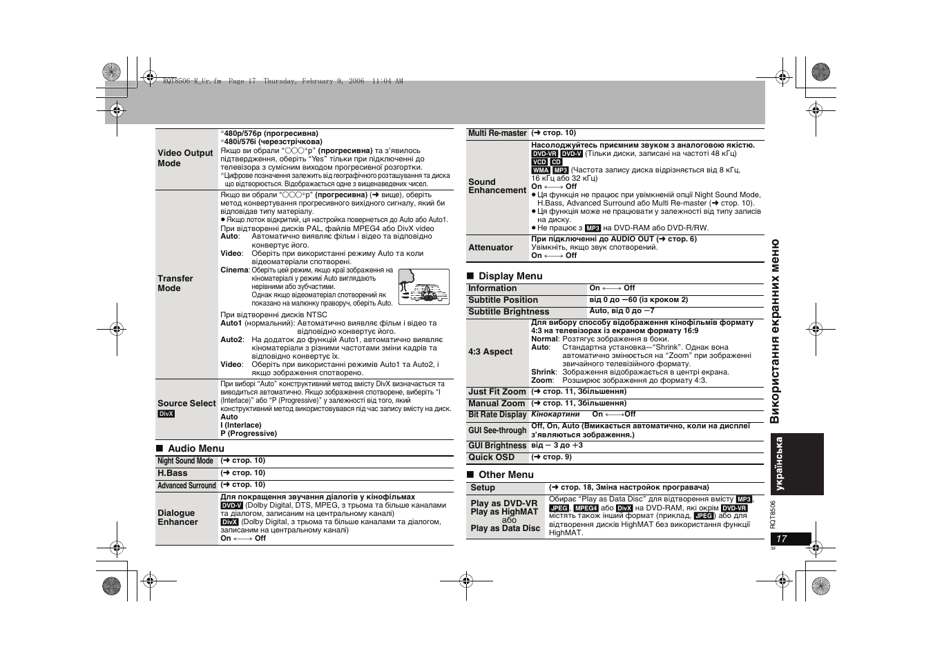Panasonic DVD-S42 User Manual | Page 39 / 48