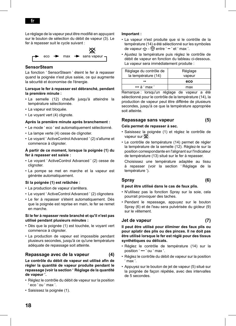 Bosch TDS1229 Centro de planchado compacto SensorSteam Ultimate EAN 4242002684598 User Manual | Page 18 / 116