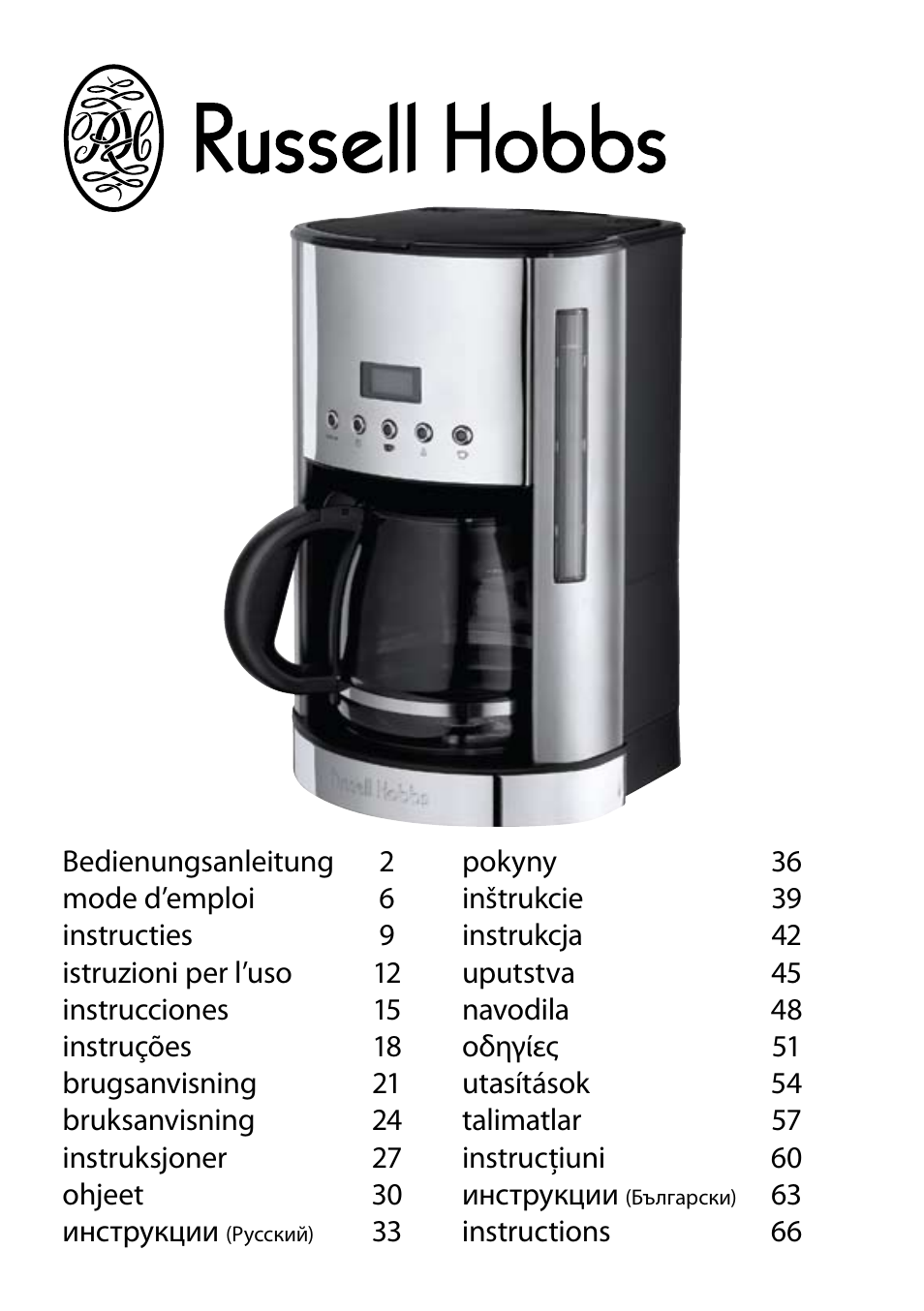 RUSSELL HOBBS DELUXE User Manual | 68 pages