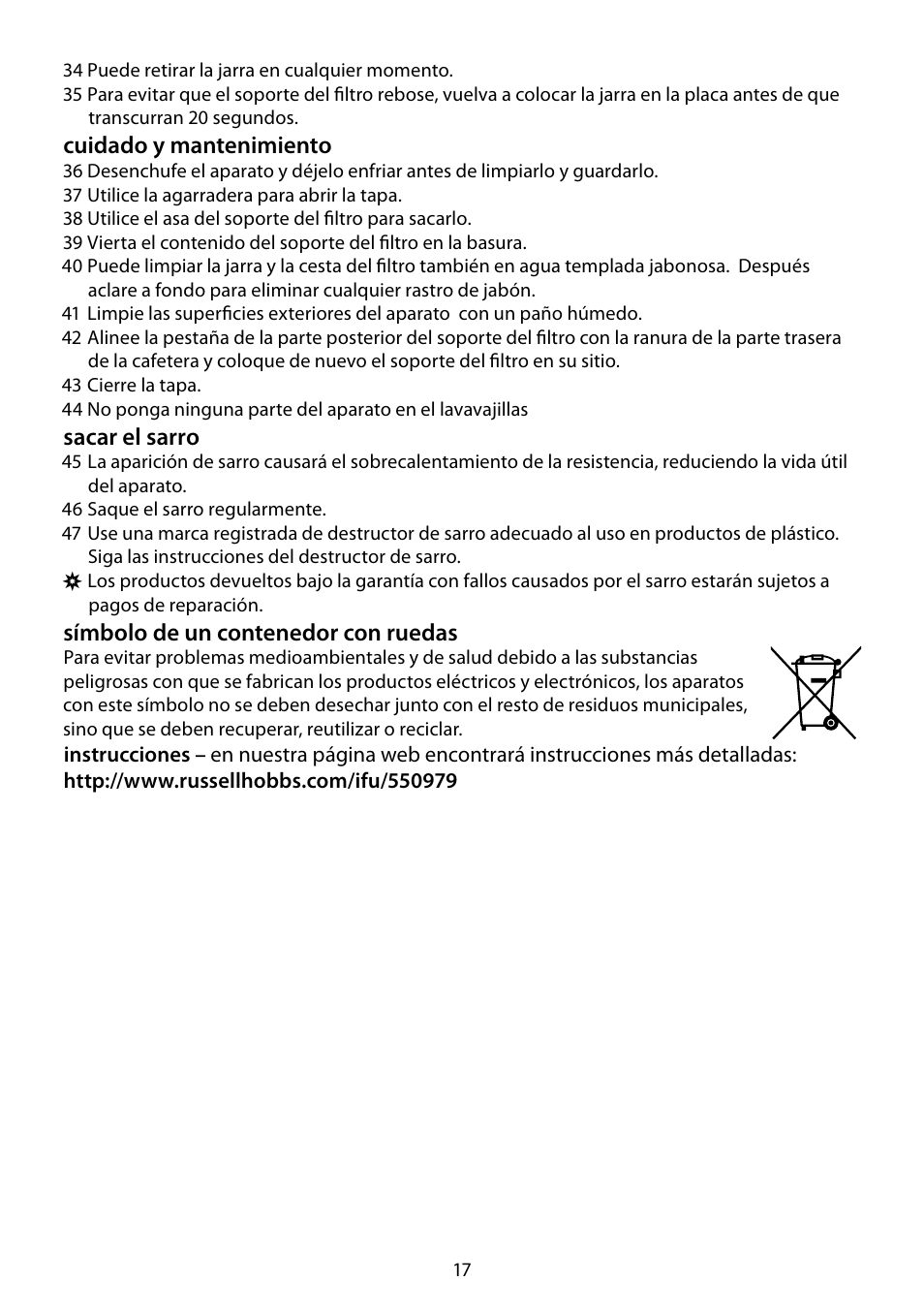 RUSSELL HOBBS DELUXE User Manual | Page 17 / 68