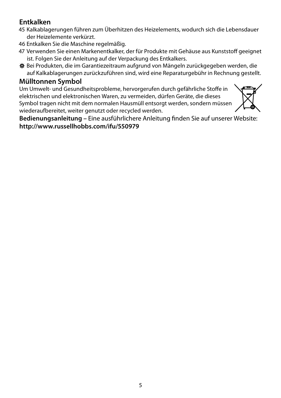 RUSSELL HOBBS DELUXE User Manual | Page 5 / 68