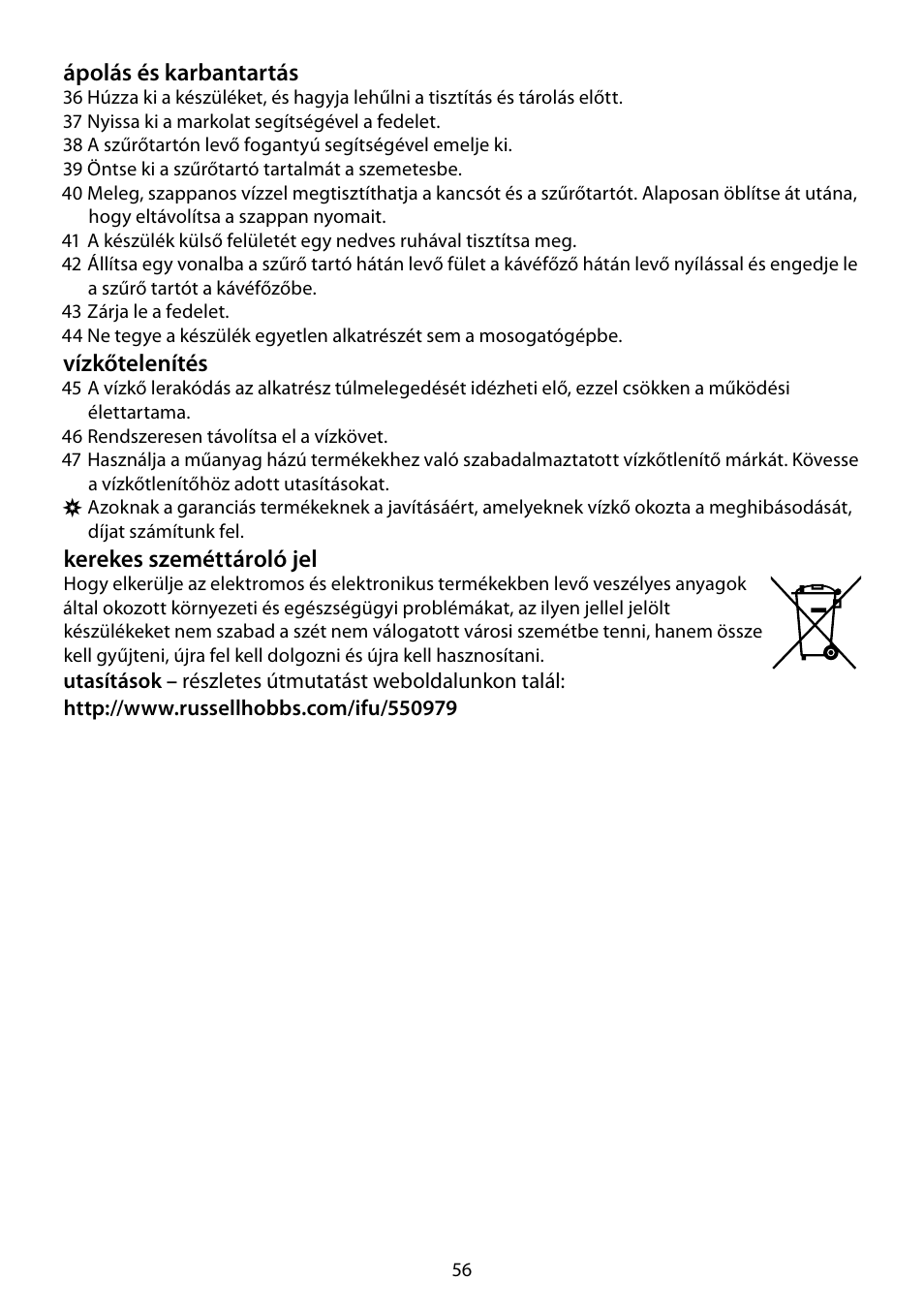 RUSSELL HOBBS DELUXE User Manual | Page 56 / 68