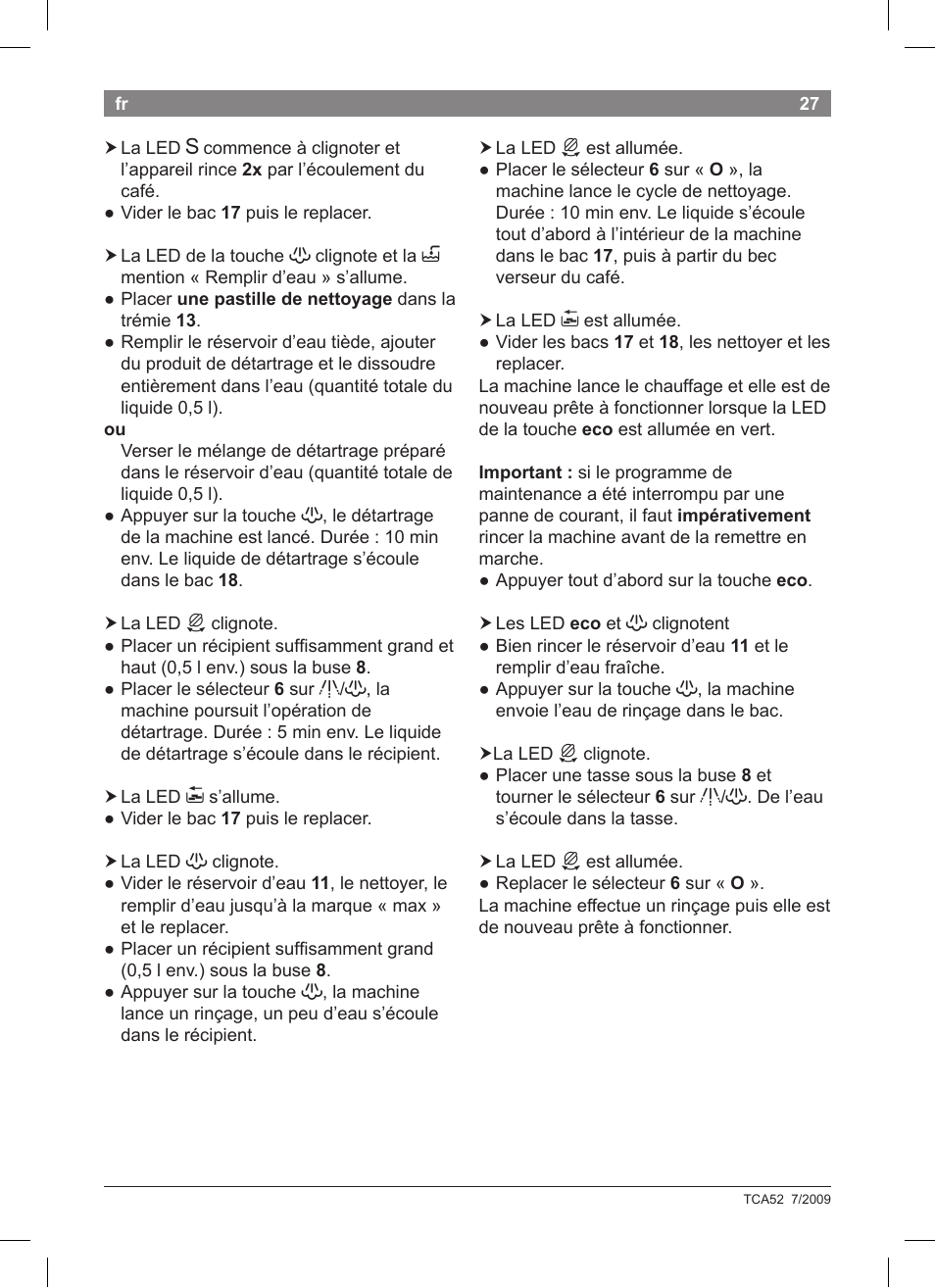 Bosch TCA 5201 User Manual | Page 31 / 100